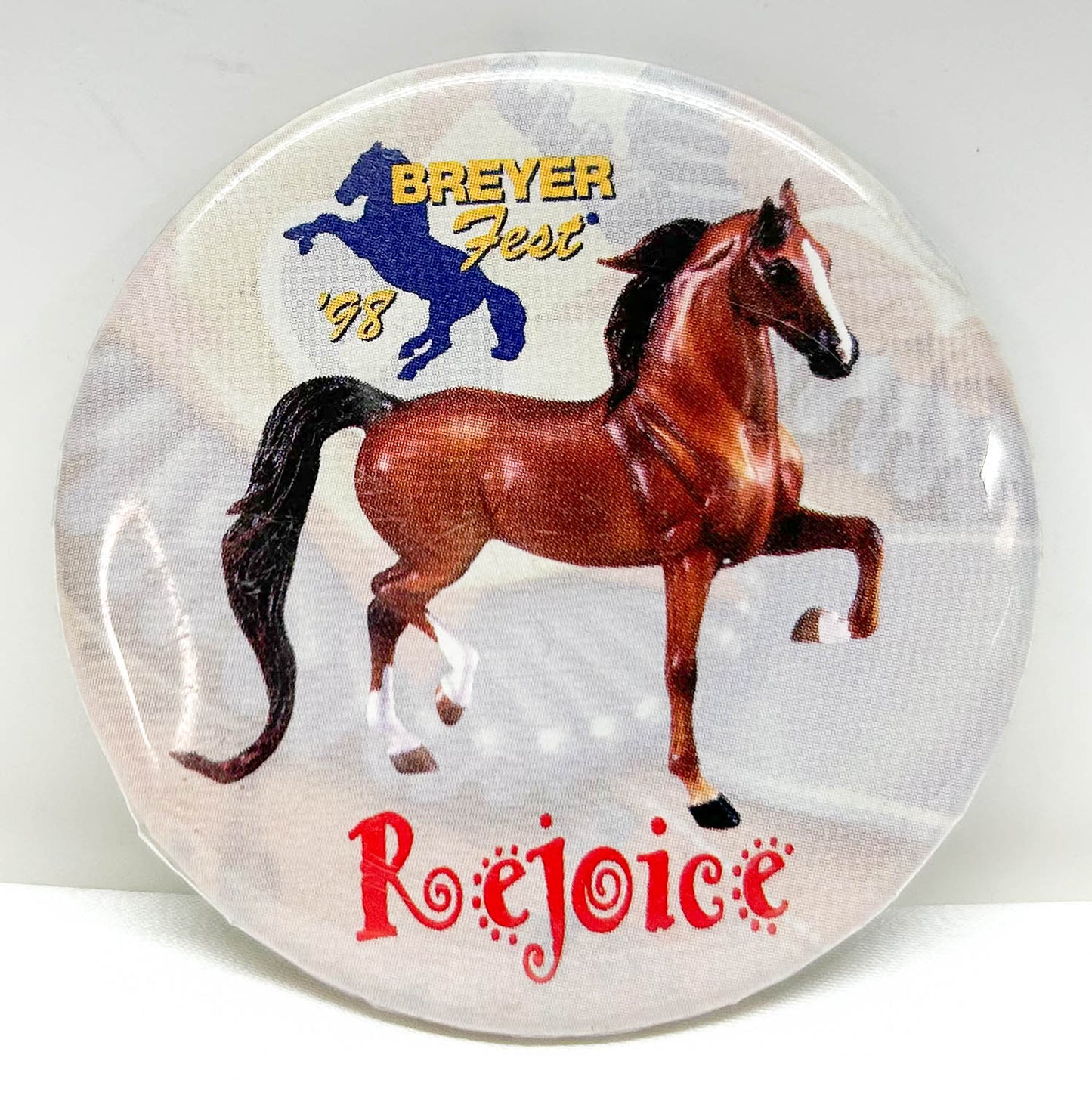 Button - Breyerfest 1998, Rejoice (sale for charity)
