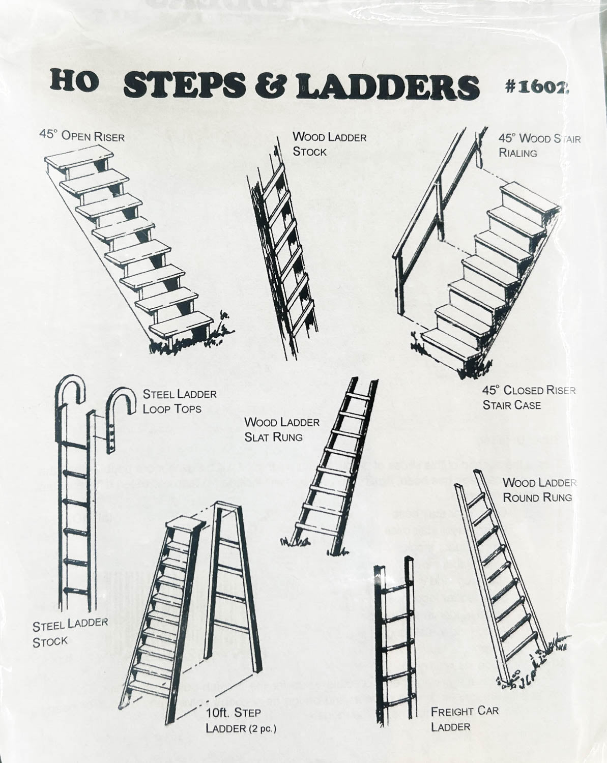 Stairs and Ladders (HO Scale) for your Dioramas! (sale for charity)
