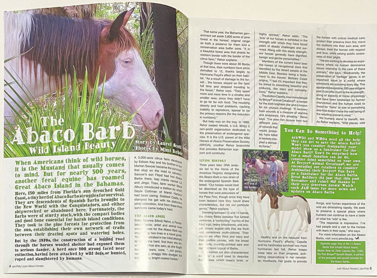 Just About Horses Magazine Vol. 32, No. 1, 2005 Jan/Feb