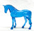 Standing Thoroughbred, Translucent Blue (sale for charity)