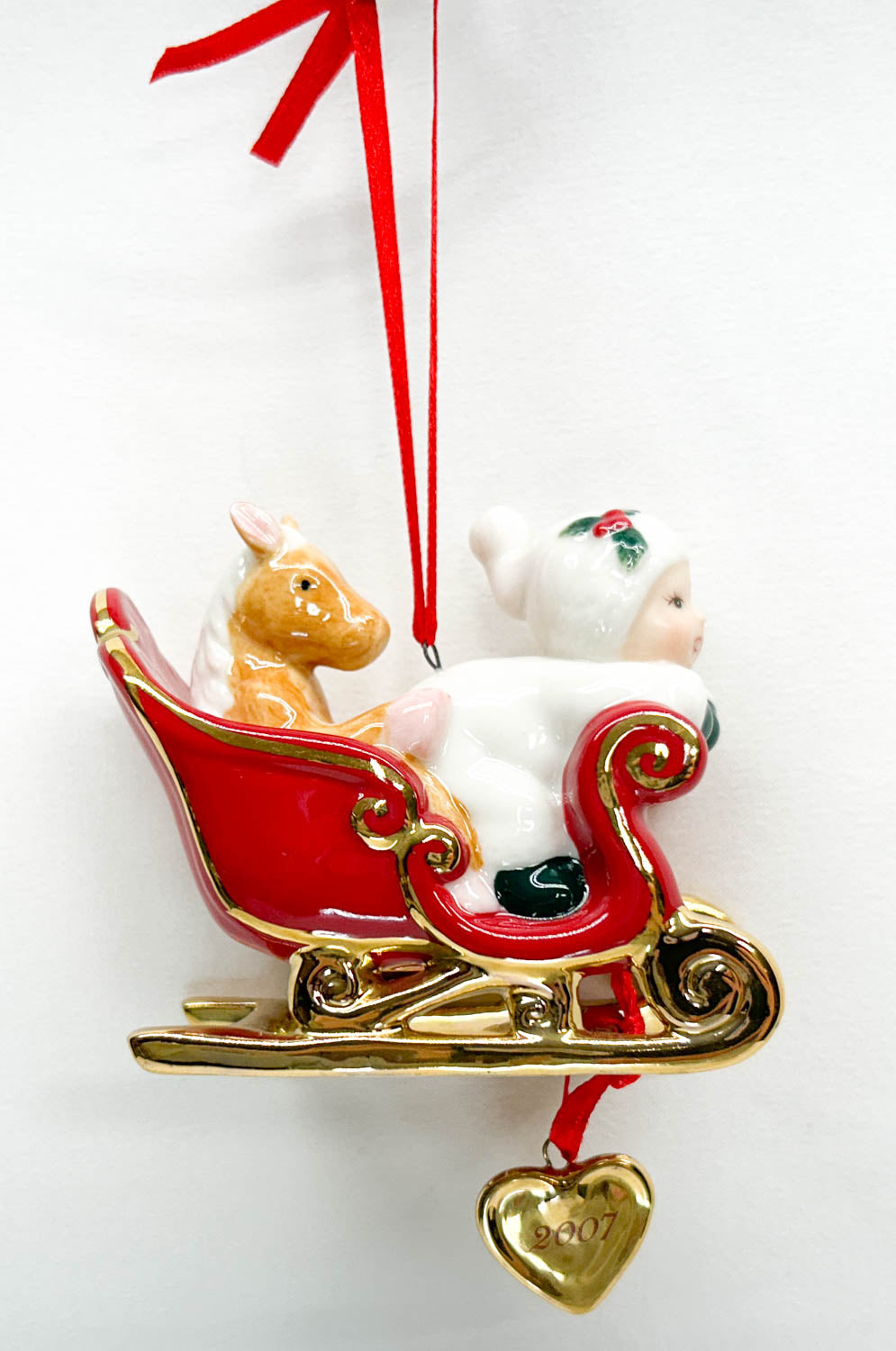 2007 Baby's First Christmas Ornament - Porcelain