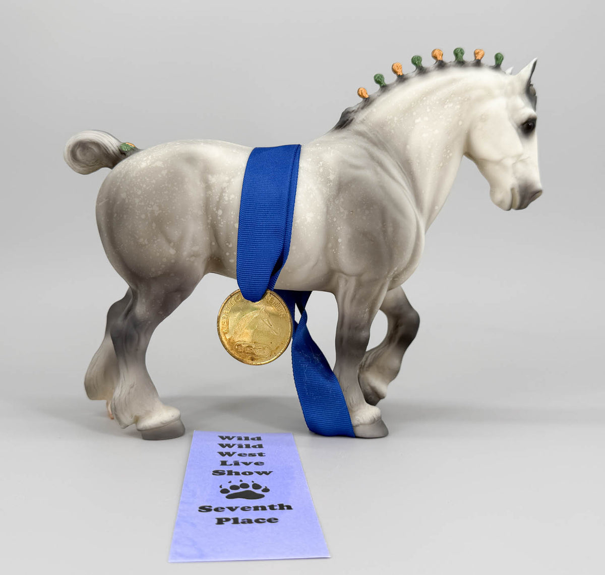 Clydesdale Stallion, Dapple Grey - TRU SR Medallion Series