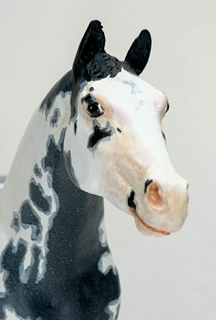 Ideal Quarter Horse - Custom Blue Roan Paint