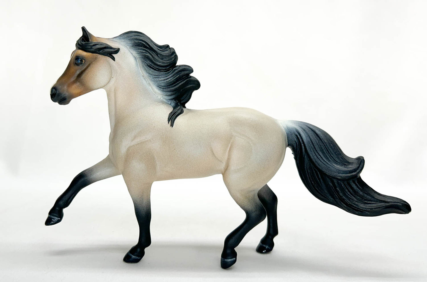 Miniature Horse, Buckskin Roan - Custom by Amanda Dionne