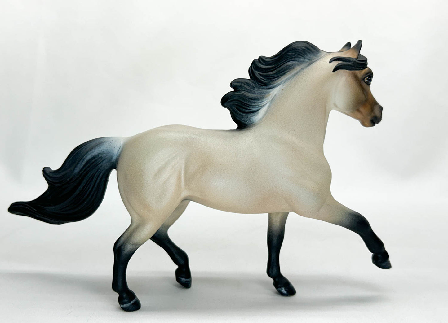 Miniature Horse, Buckskin Roan - Custom by Amanda Dionne