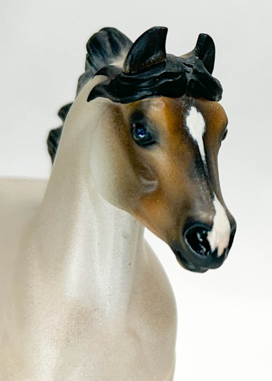 Miniature Horse, Buckskin Roan - Custom by Amanda Dionne