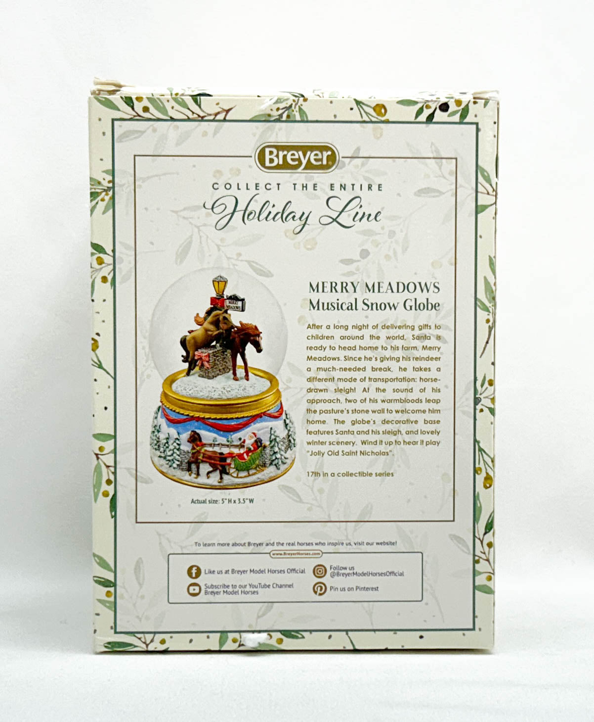 2019 Snow Globe ~ Merry Meadows