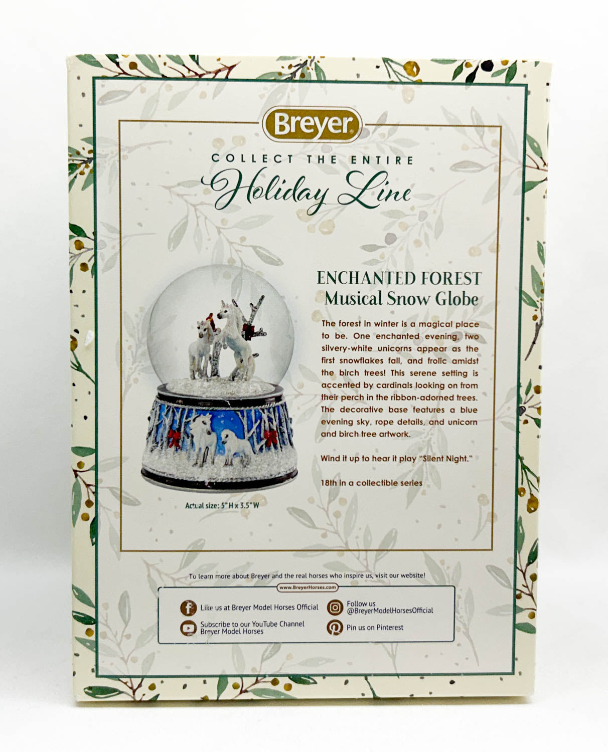 2020 Holiday Snow Globe ~ Enchanted Forest