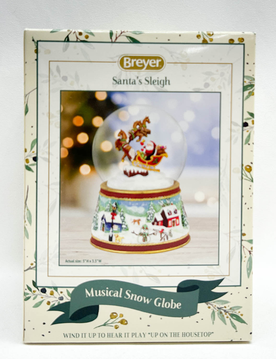 2021 Musical Snow Globe - Santa's Sleigh