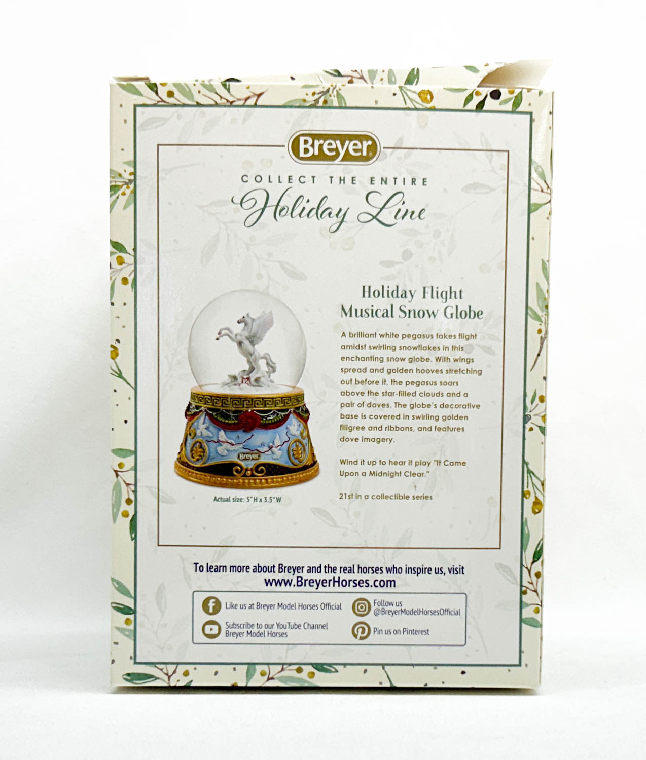 2023 Holiday Snow Globe ~ Holiday Flight
