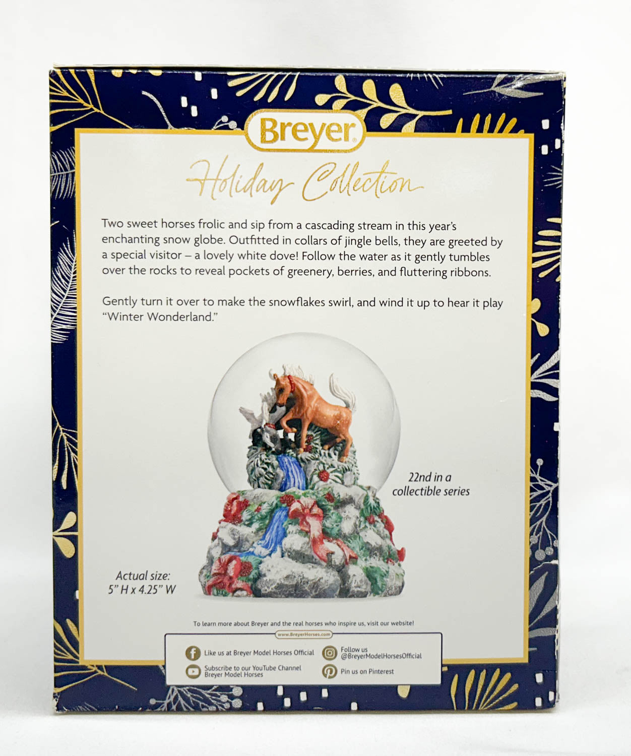 2024 Holiday Snow Globe ~ Winter Woodland