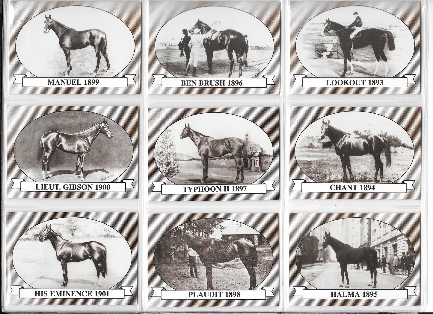 Kentucky Derby Trading Cards - Years 1893-1901