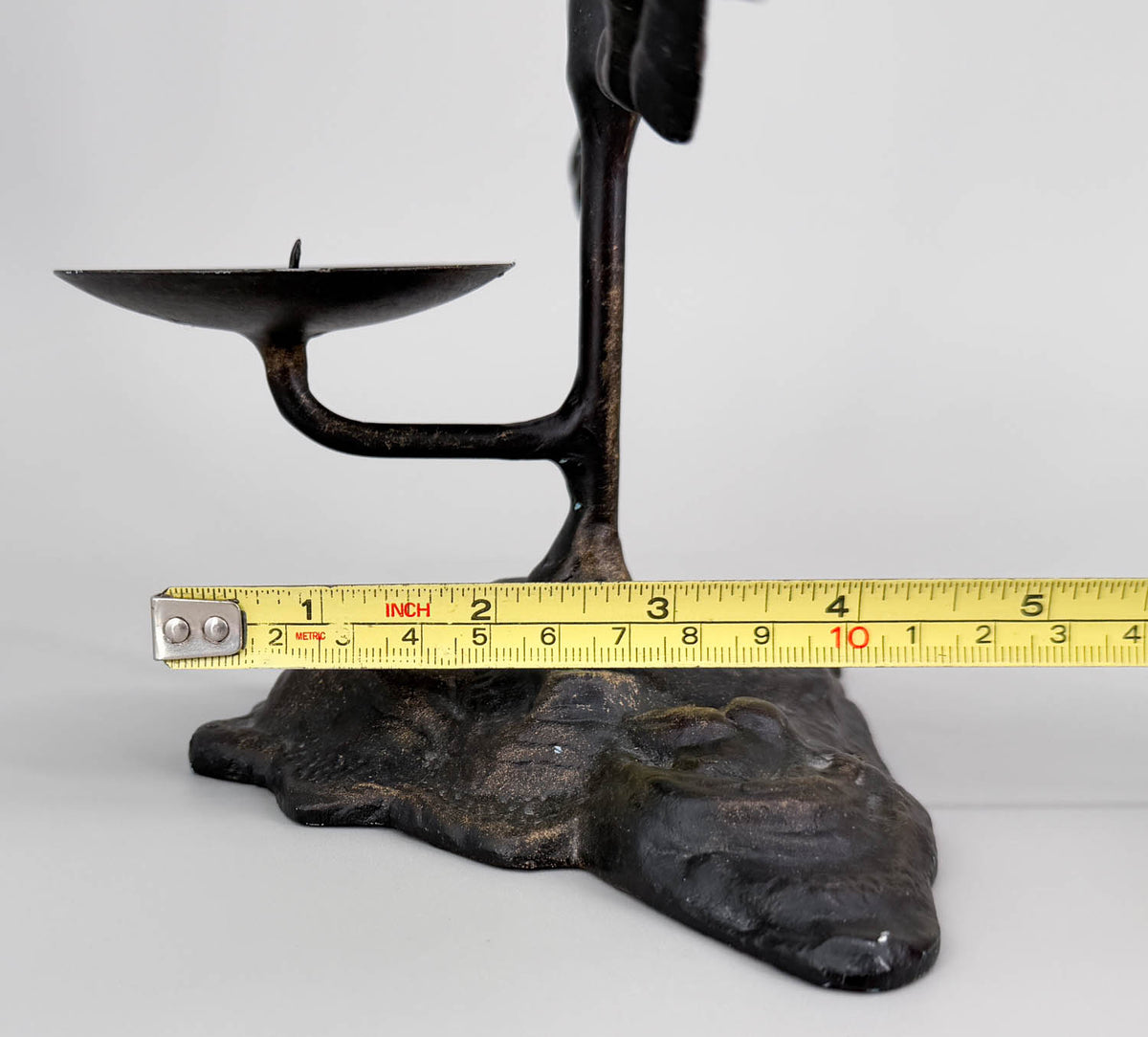 Candle Holder, Galloping Mustangs