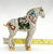 Chinese Cloisonne Horse, Standing White with Saddle