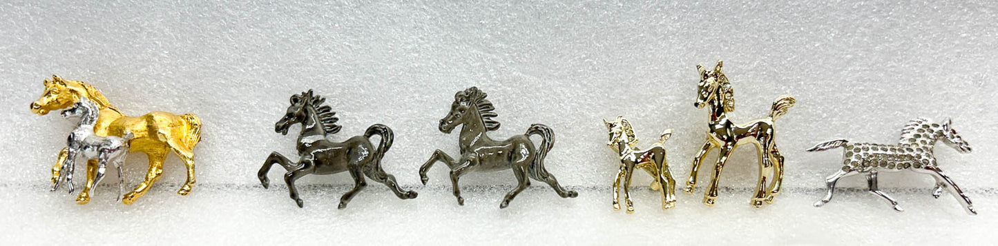 Horse Jewelry Group including Hagen Renaker lookalike!