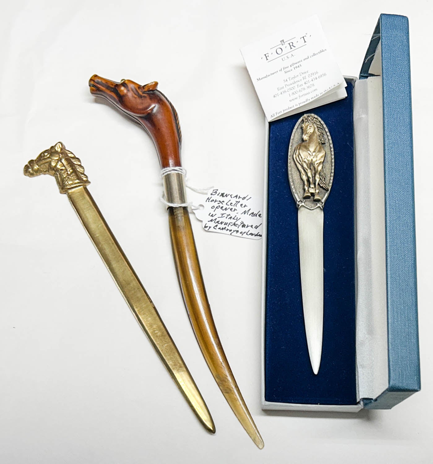 Horse-Themed Vintage Letter Opener Collection - Group 6