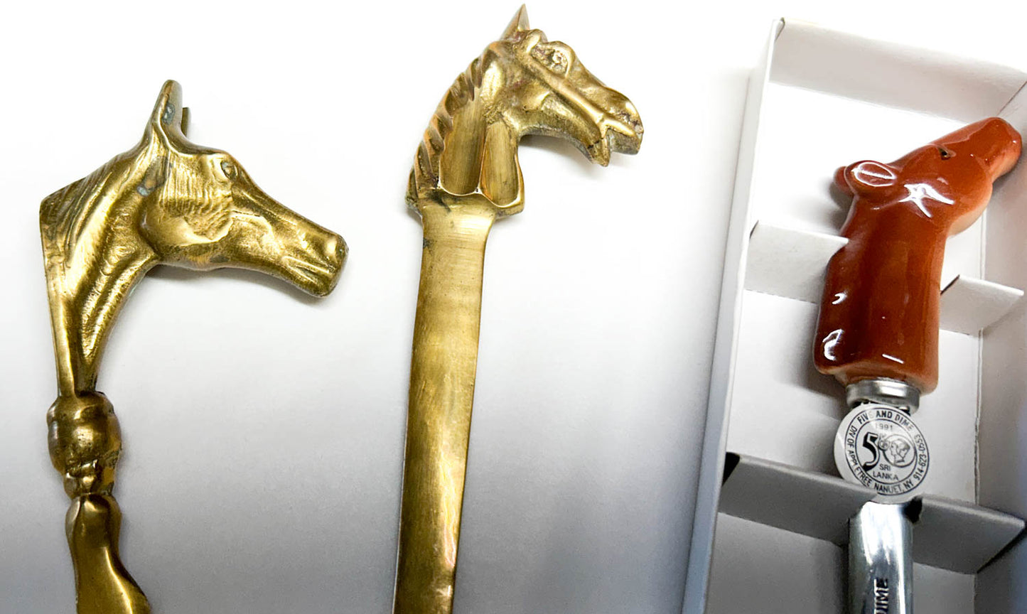 Horse-Themed Vintage Letter Opener Collection - Group 8