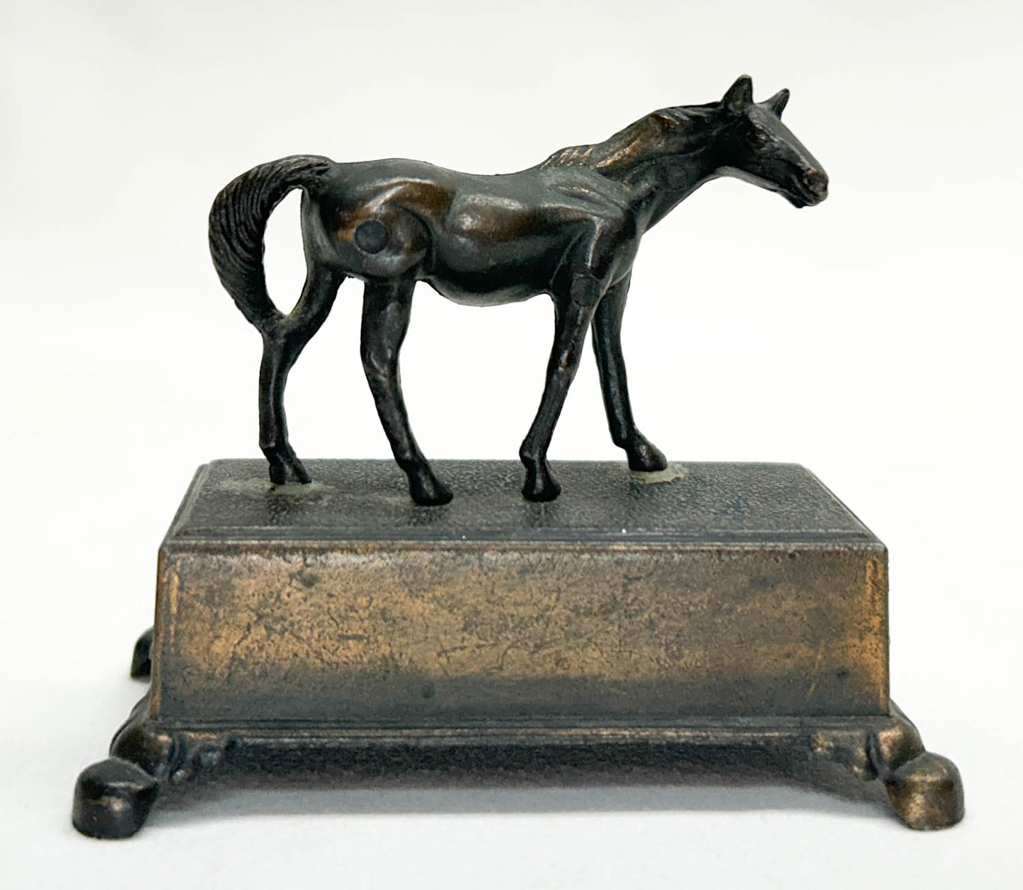 Antique Metal Horse Pencil Sharpener, Knockoff of Stablemates Thoroughbred Mare