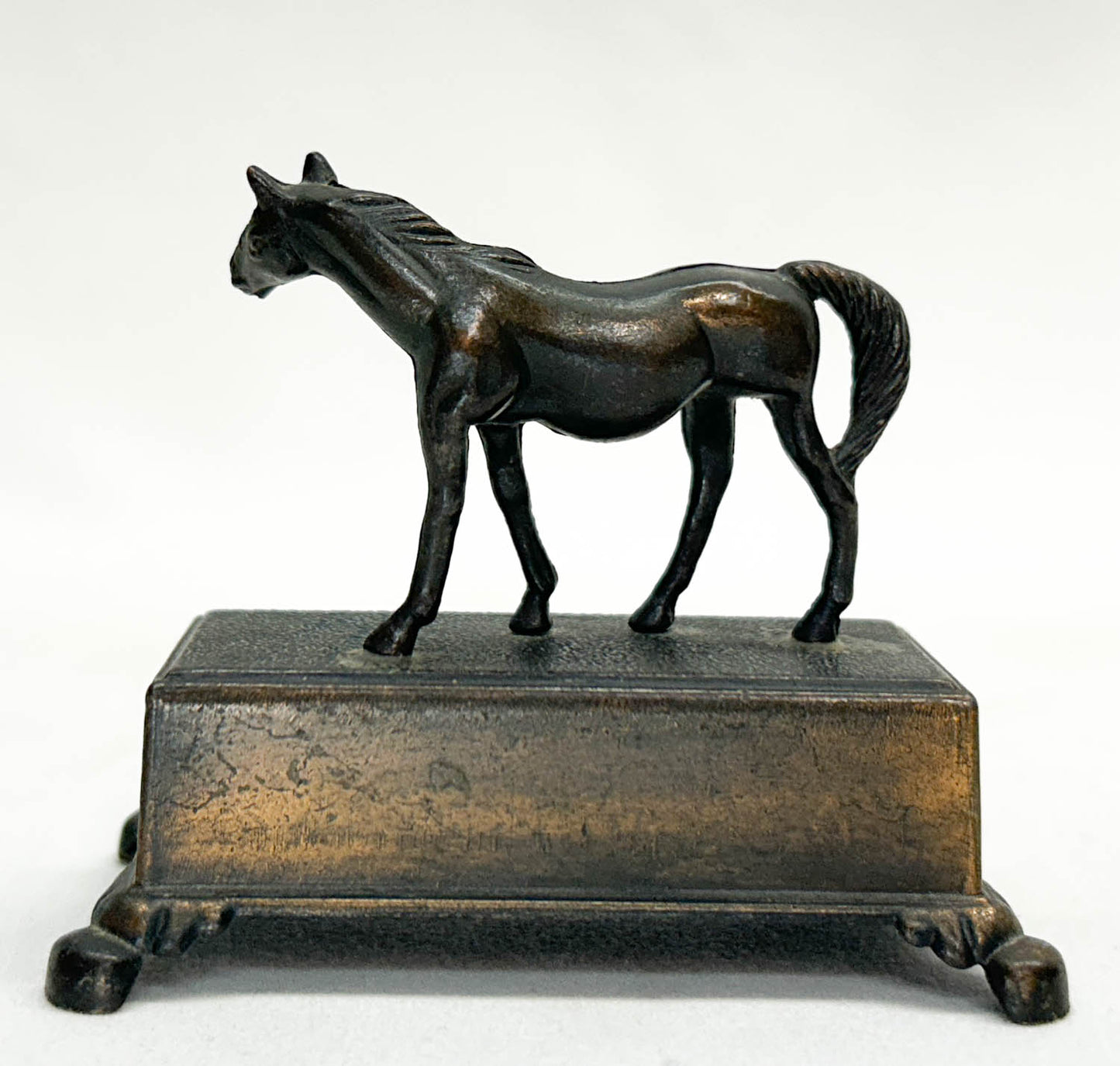 Antique Metal Horse Pencil Sharpener, Knockoff of Stablemates Thoroughbred Mare