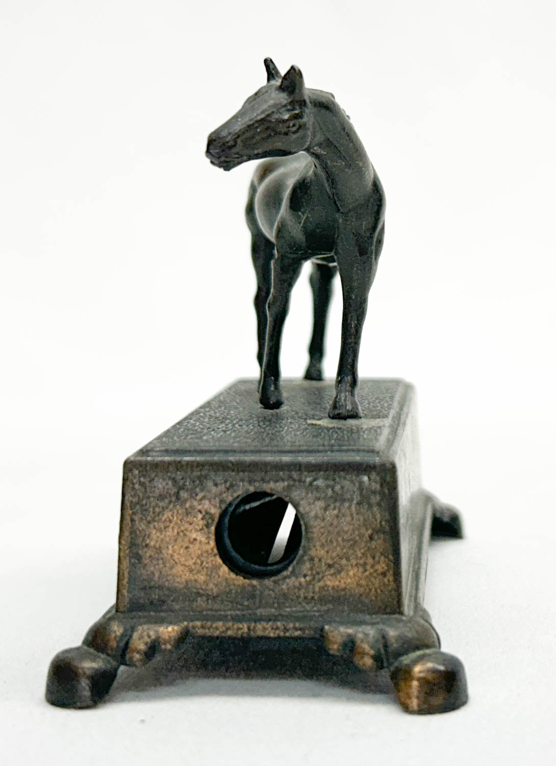 Antique Metal Horse Pencil Sharpener, Knockoff of Stablemates Thoroughbred Mare