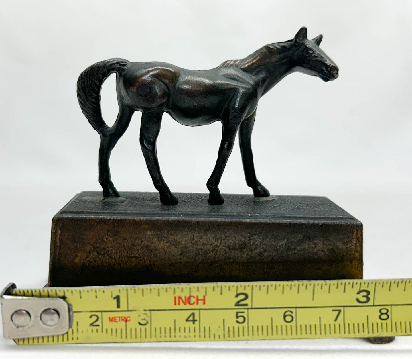 Antique Metal Horse Pencil Sharpener, Knockoff of Stablemates Thoroughbred Mare