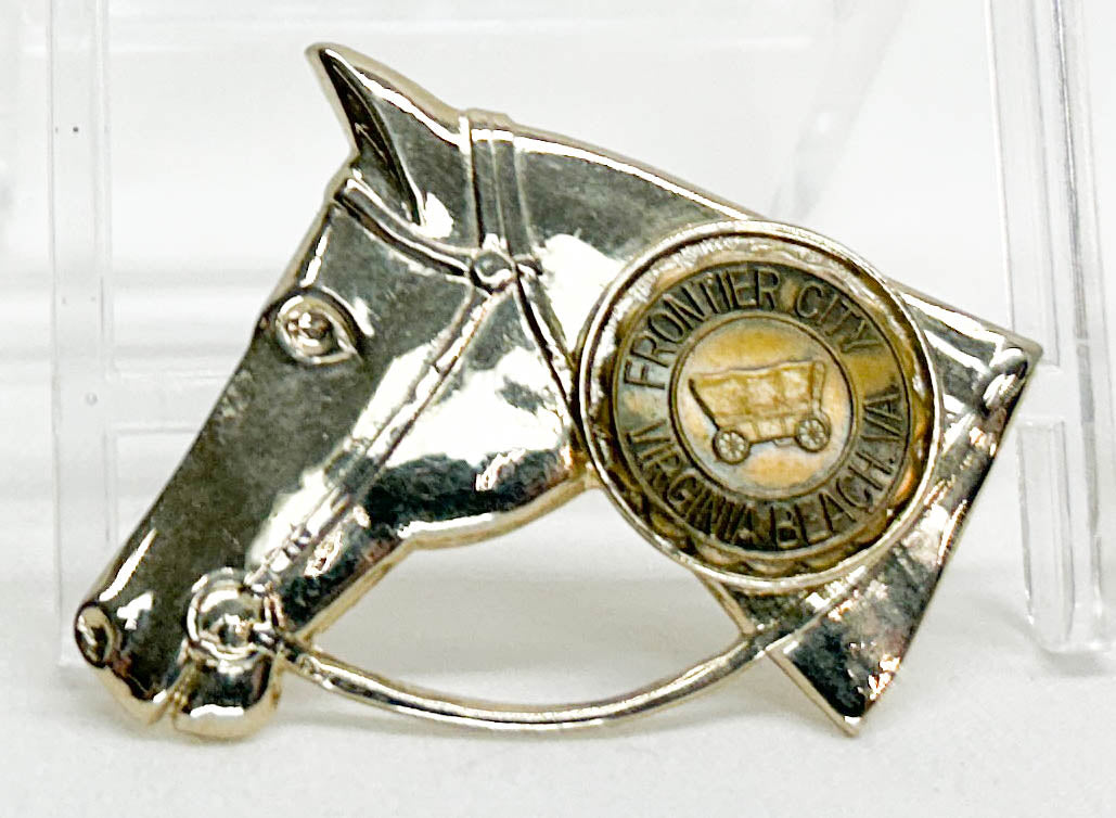 Pin, Horse Head - Frontier City Souvenir, Virginia Beach , VA - 1960s