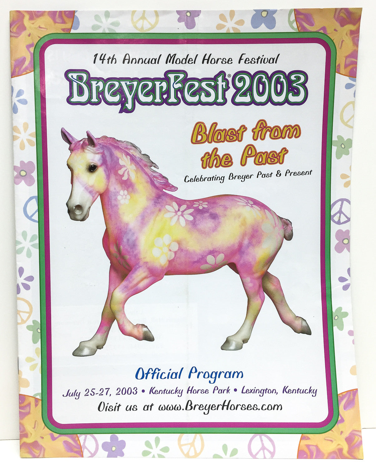 2003 Breyerfest Program - Blast From The Past - triple-mountain