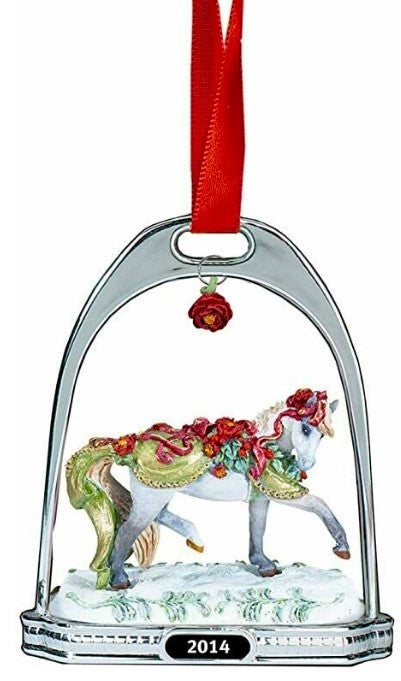 2014 Holiday Stirrup Ornament ~ Bayberry and Roses