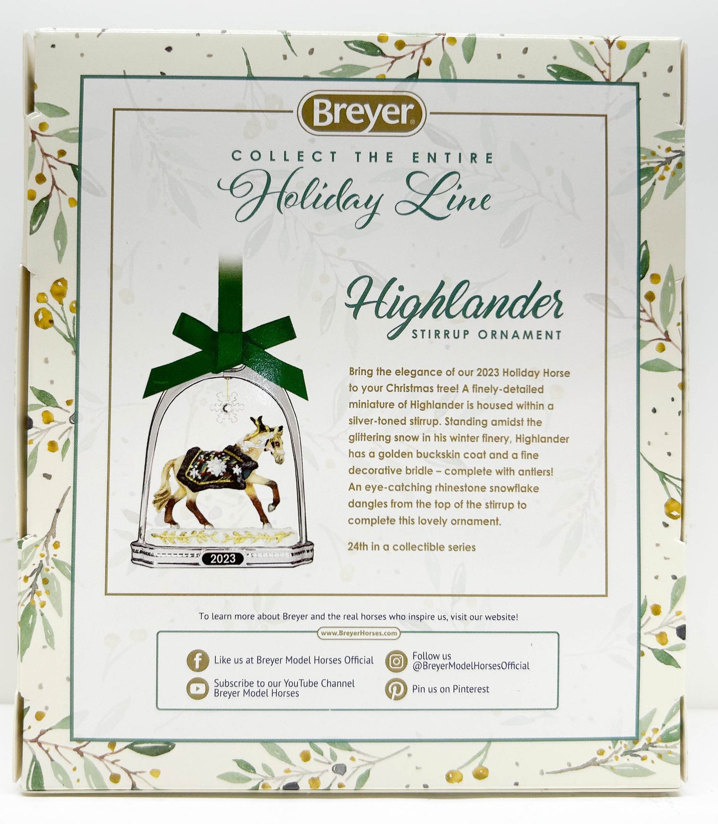 2023 Holiday Breyer Stirrup Ornament ~ Highlander