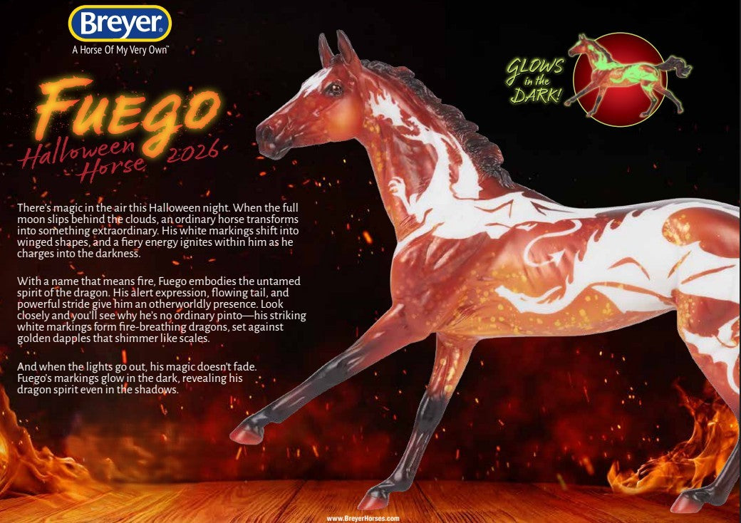 2026 Halloween Horse - Akhal Teke ~ Fuego - ADVANCE SALE