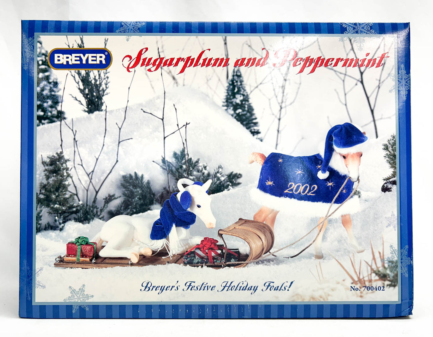 2002 Holiday Horses - Amber & Ashley ~ Sugarplum & Peppermint