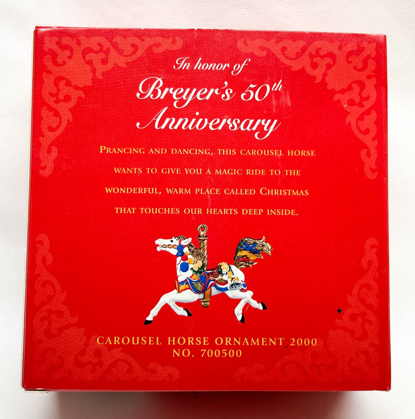 2000 Holiday Carousel Ornament ~ Breyer 50th Anniversary Porcelain