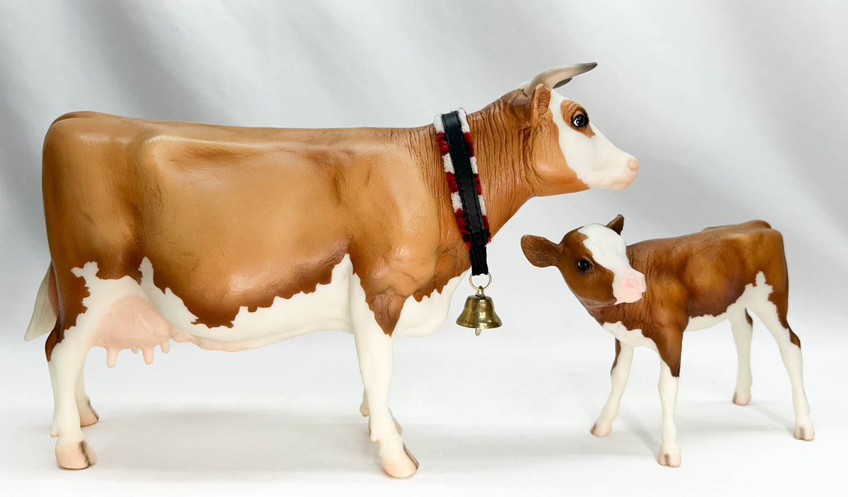 Cow and Calf ~ Heidi & Edelweiss - BreyerFest 2008 SR - 750 Made