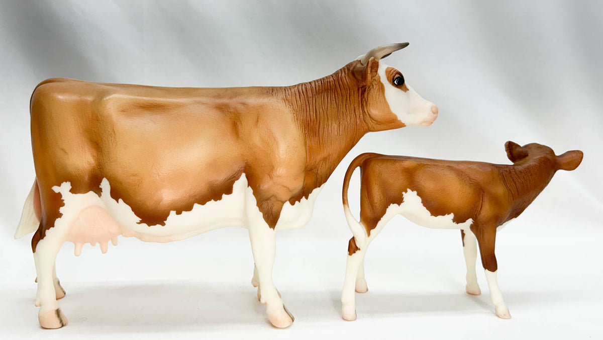 Cow and Calf ~ Heidi & Edelweiss - BreyerFest 2008 SR - 750 Made