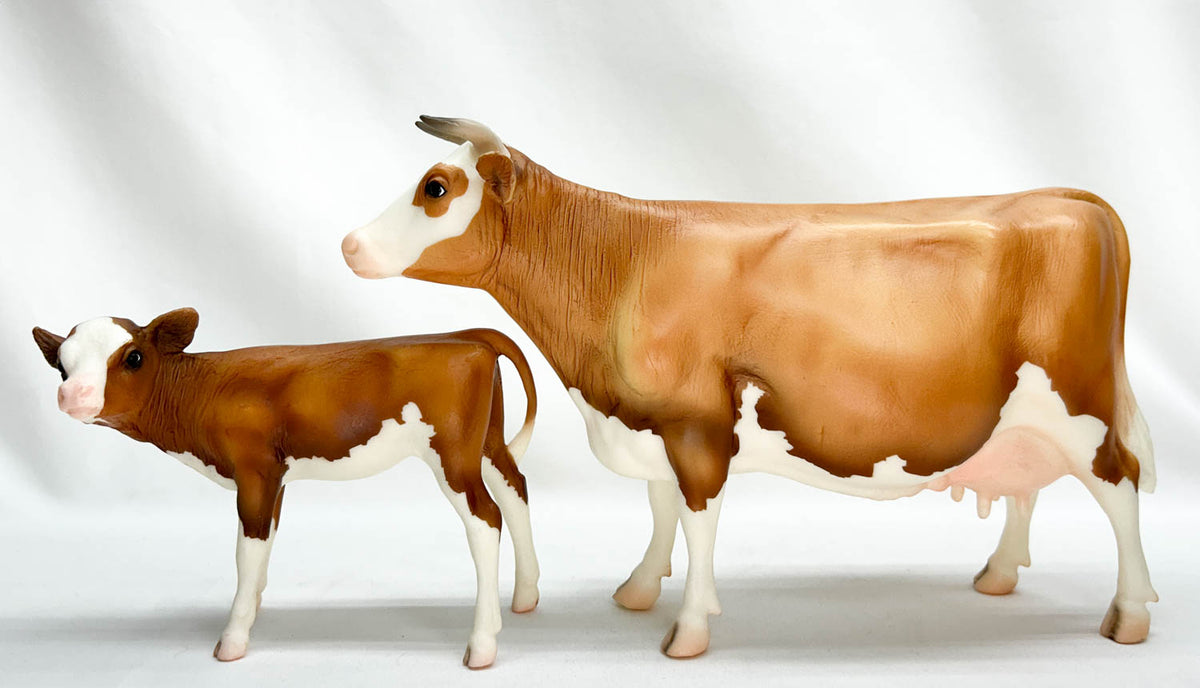 Cow and Calf ~ Heidi & Edelweiss - BreyerFest 2008 SR - 750 Made