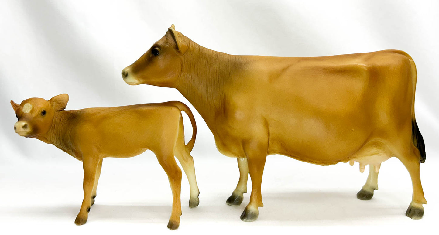 Cow (Polled) and Calf ~ Jersey Cow Family Gift Set