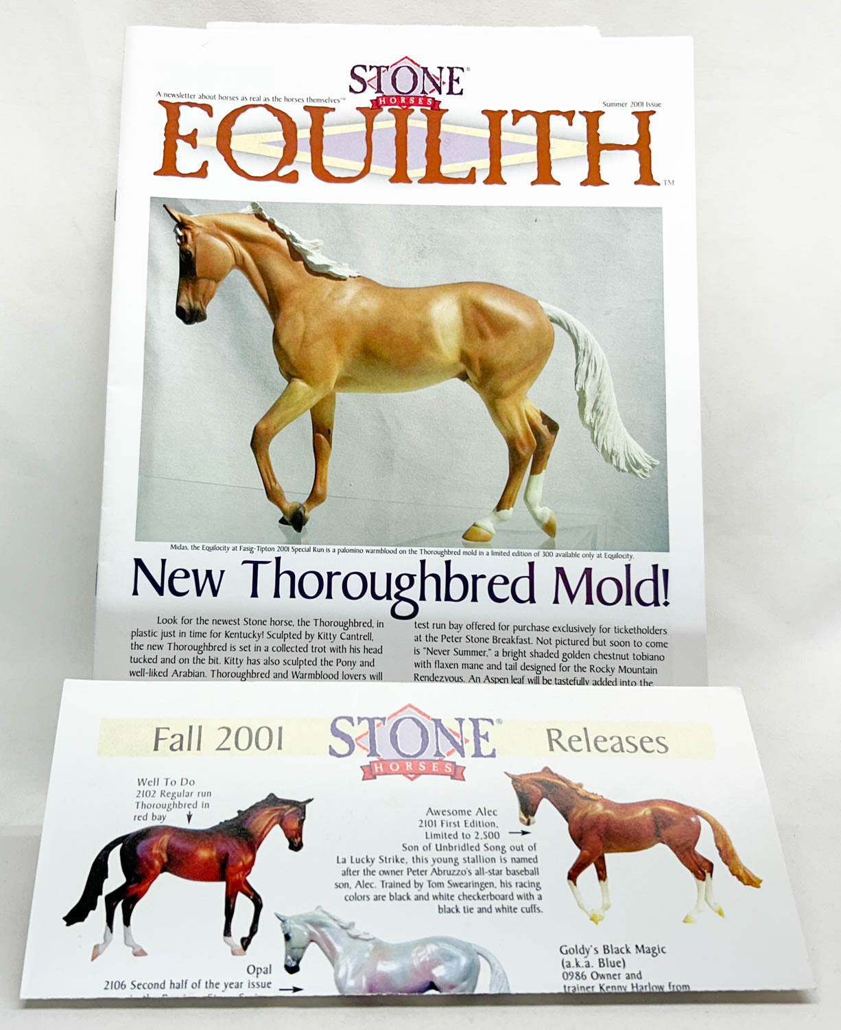 Stone Equilith, Summer 2001 + Fall Releases Sheet