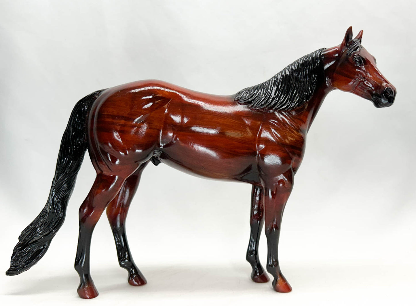 Ideal Stock Horse ~ Woody - Woodgrain (Long mane and tail version)