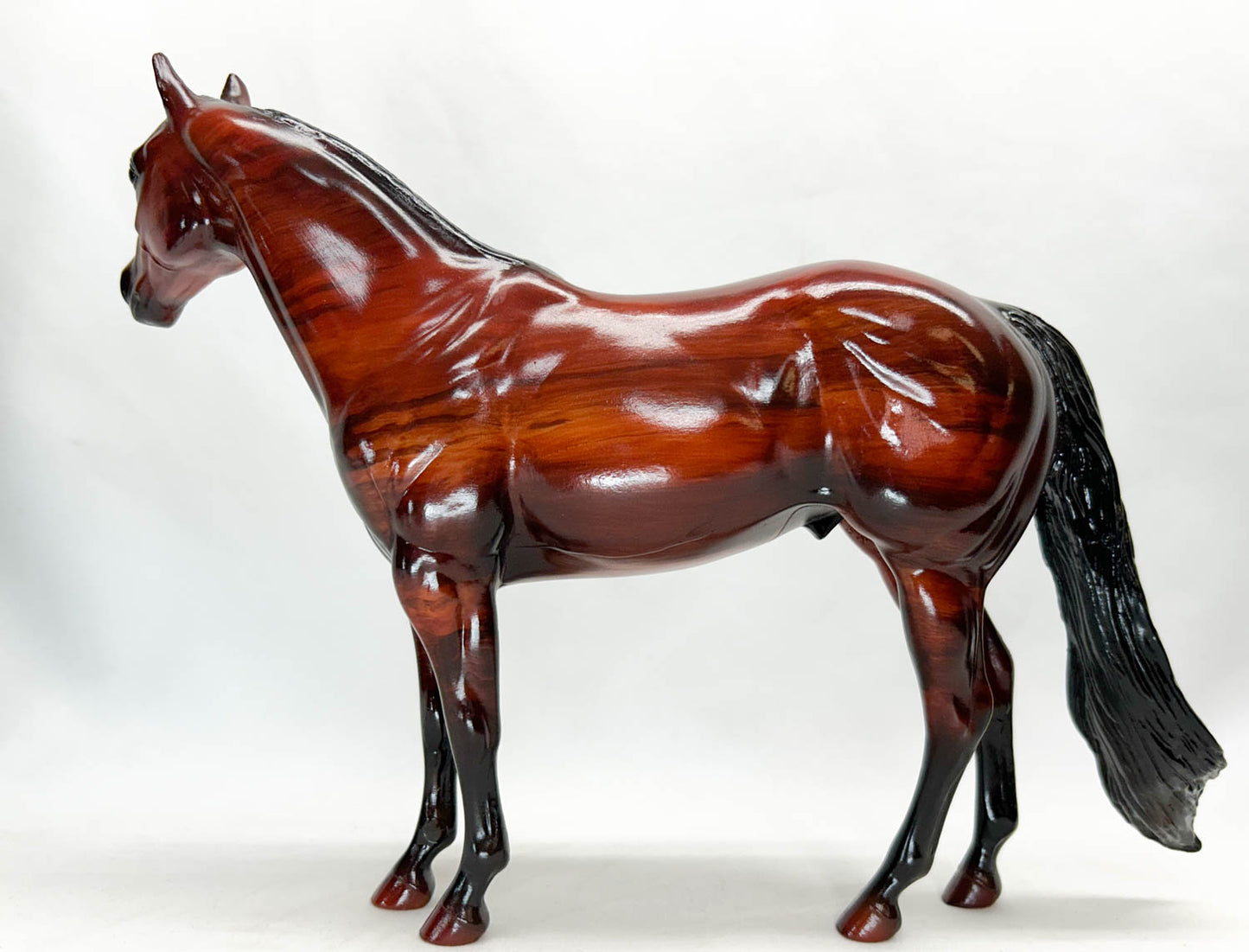 Ideal Stock Horse ~ Woody - Woodgrain (Long mane and tail version)
