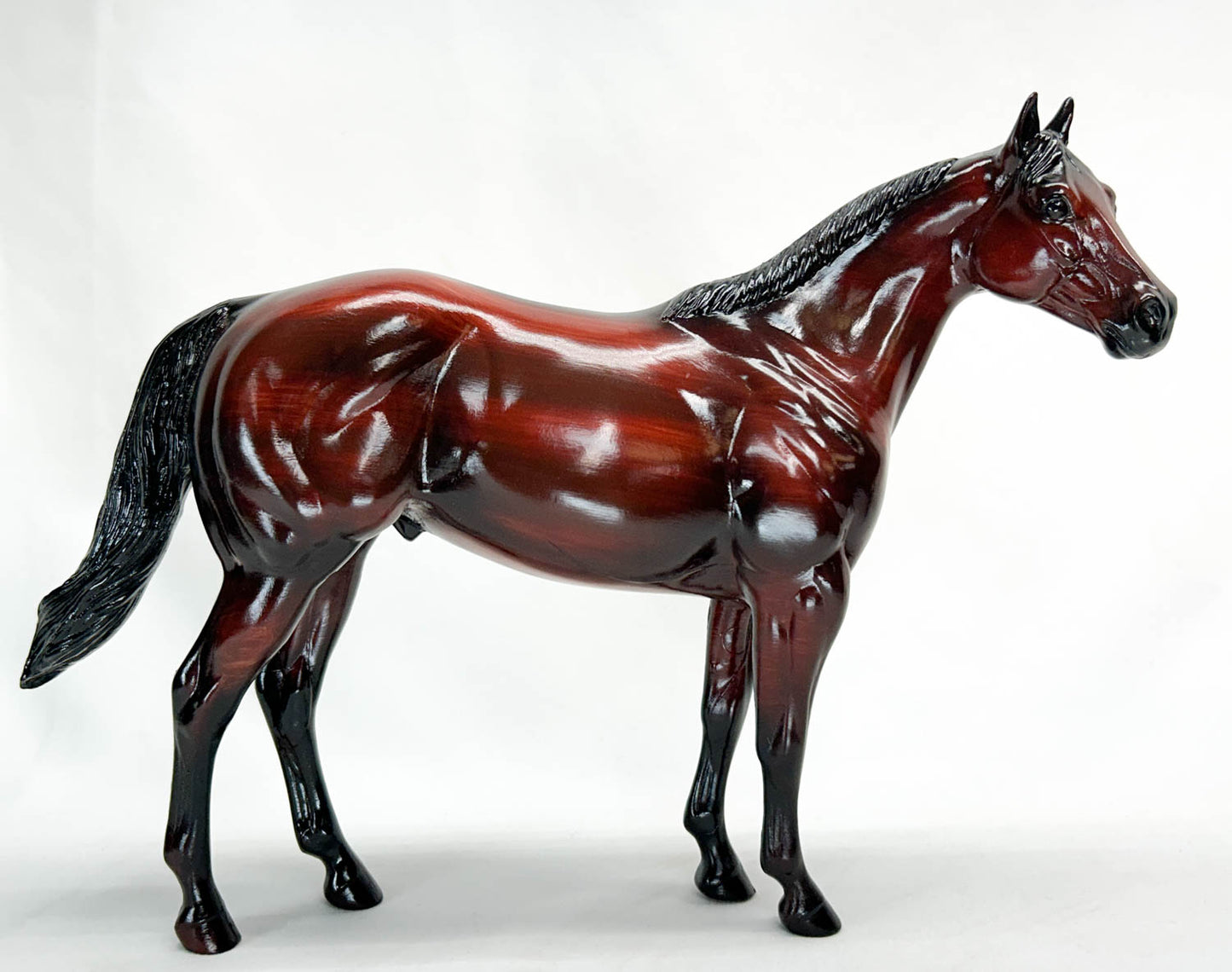 Ideal Stock Horse ~ Woody - Woodgrain (Short mane and tail version)