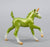 Galloping Draft Foal Unicorn, Green