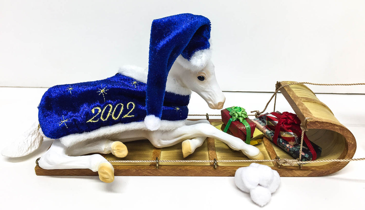2002 Holiday Horses - Amber & Ashley ~ Sugarplum & Peppermint - SEALED!