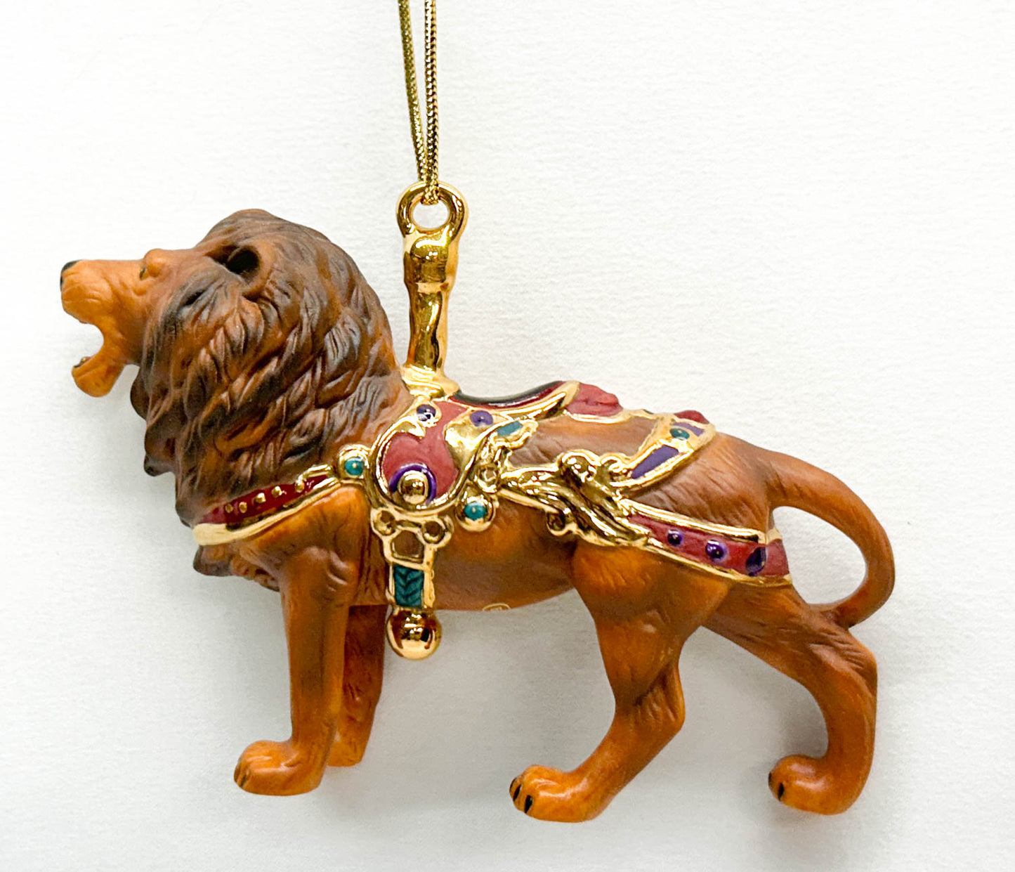 2002 Holiday Carousel Ornament - Lion