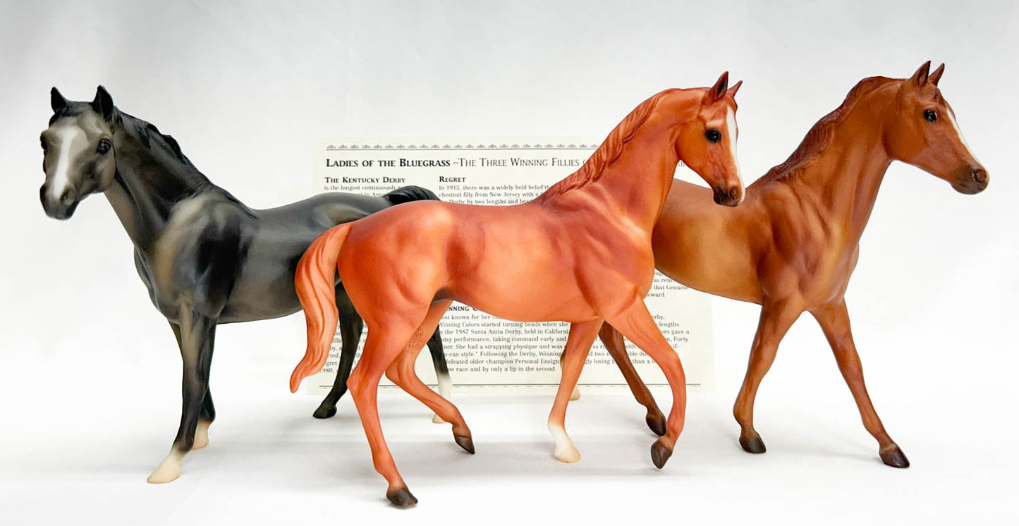 Kelso, Ruffian & Silky Sullivan ~ Ladies of the Bluegrass Set - QVC SR