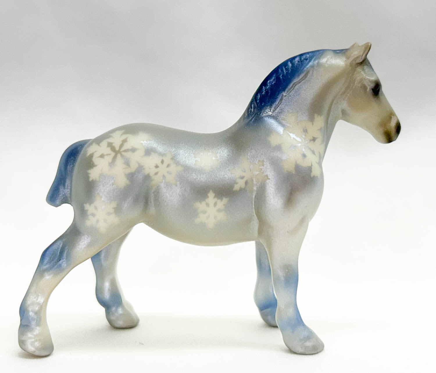 Breyer Stablemate G1 Draft Horse ~ Silver Frost - JAH Mini Fanfare ...