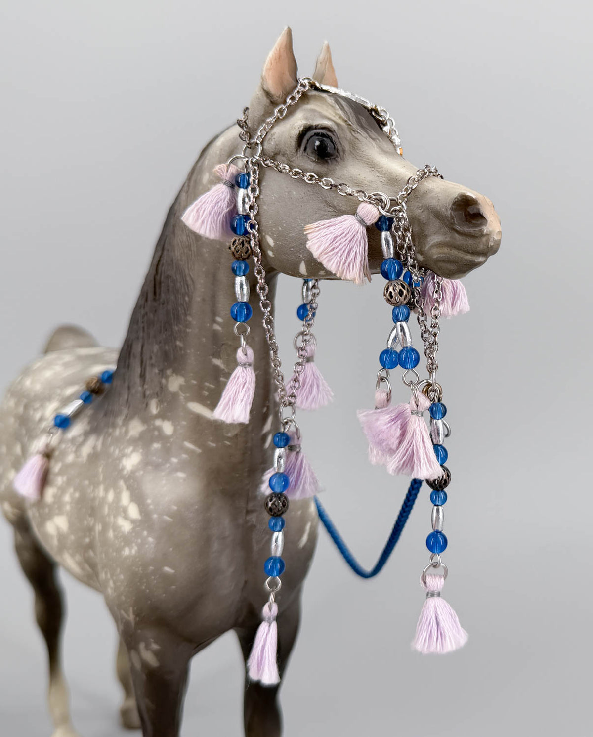 Arabian Halter - Blue, Silver and Lavender