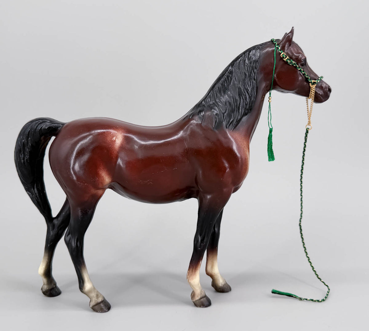 Arabian Halter - Green, Gold & Black  (Traditional)