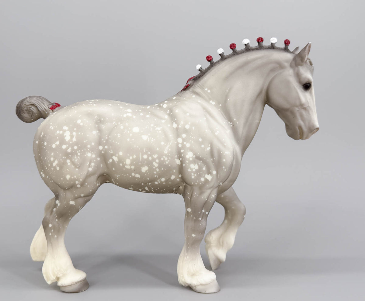 Clydesdale Stallion, Dapple Grey - 1986 Mail Order SR