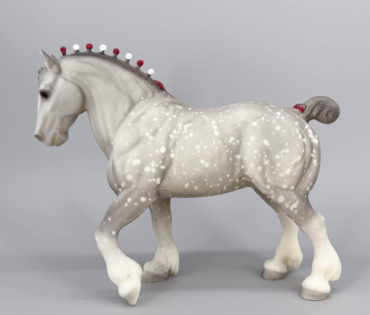Clydesdale Stallion, Dapple Grey - 1986 Mail Order SR