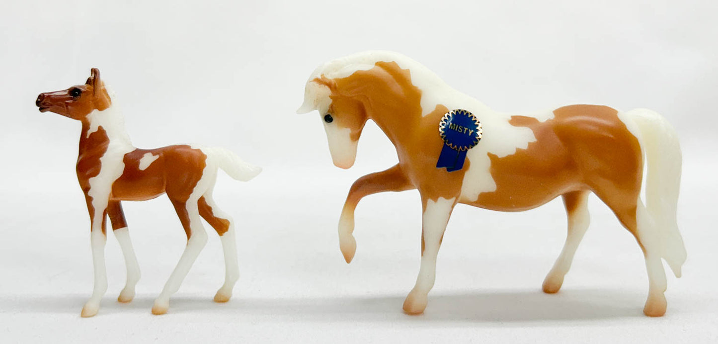 Quarter Horse Mare & Standing Foal ~ Misty & Stormy - SM Club